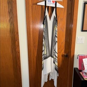 BCBGMaxAzria White and Black Maxi Dress
